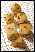 Dice : Dice - DM Collection - Armory Creme Opaque Glow-in-the-Dark 2nd Generation B Set